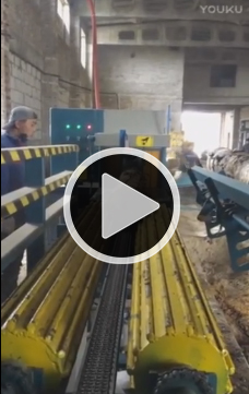 全自動(dòng)流水線(xiàn)原木多片鋸視頻方木多片鋸，圓